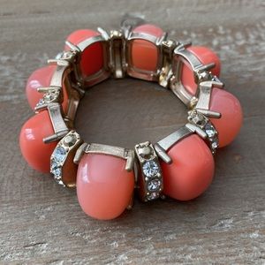 Loft Coral and Pink Stretch Bracelet - Brand New without Tags